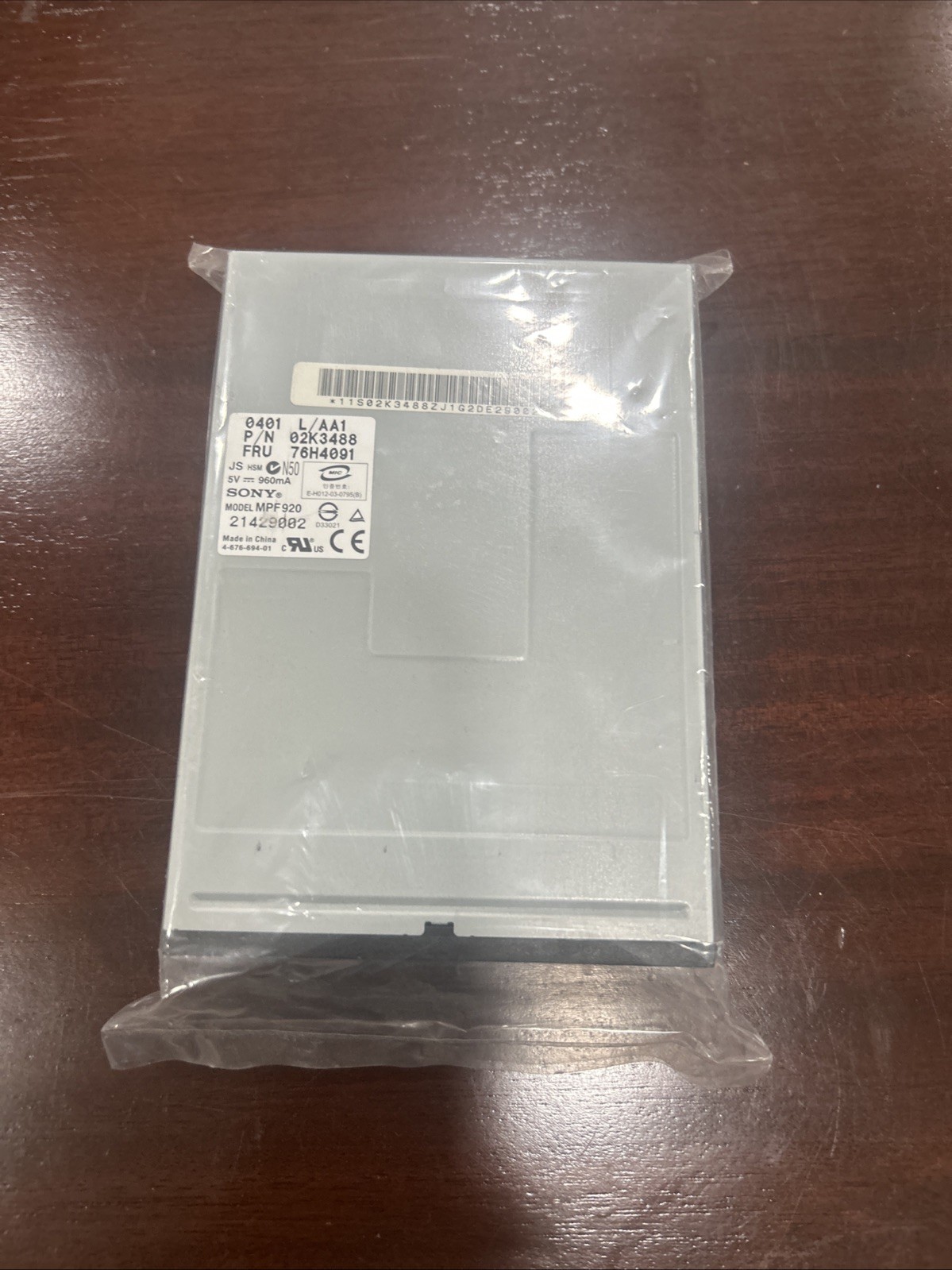 Sony MPF920 3.5" Floppy Disk Drive Internal Black FDD 1.44MB - NEW Old Stock
