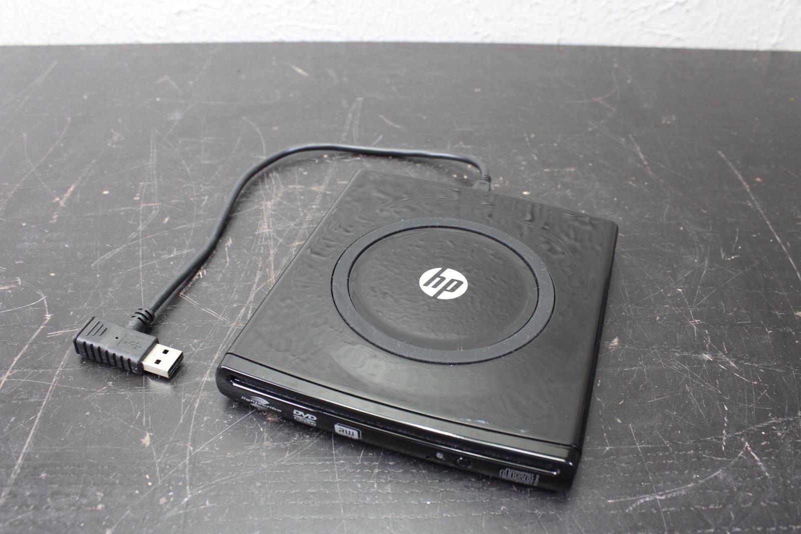 HP dvd565s Lightscribe 8X External Slot-load Slim Multiformat DVD With USB Cable