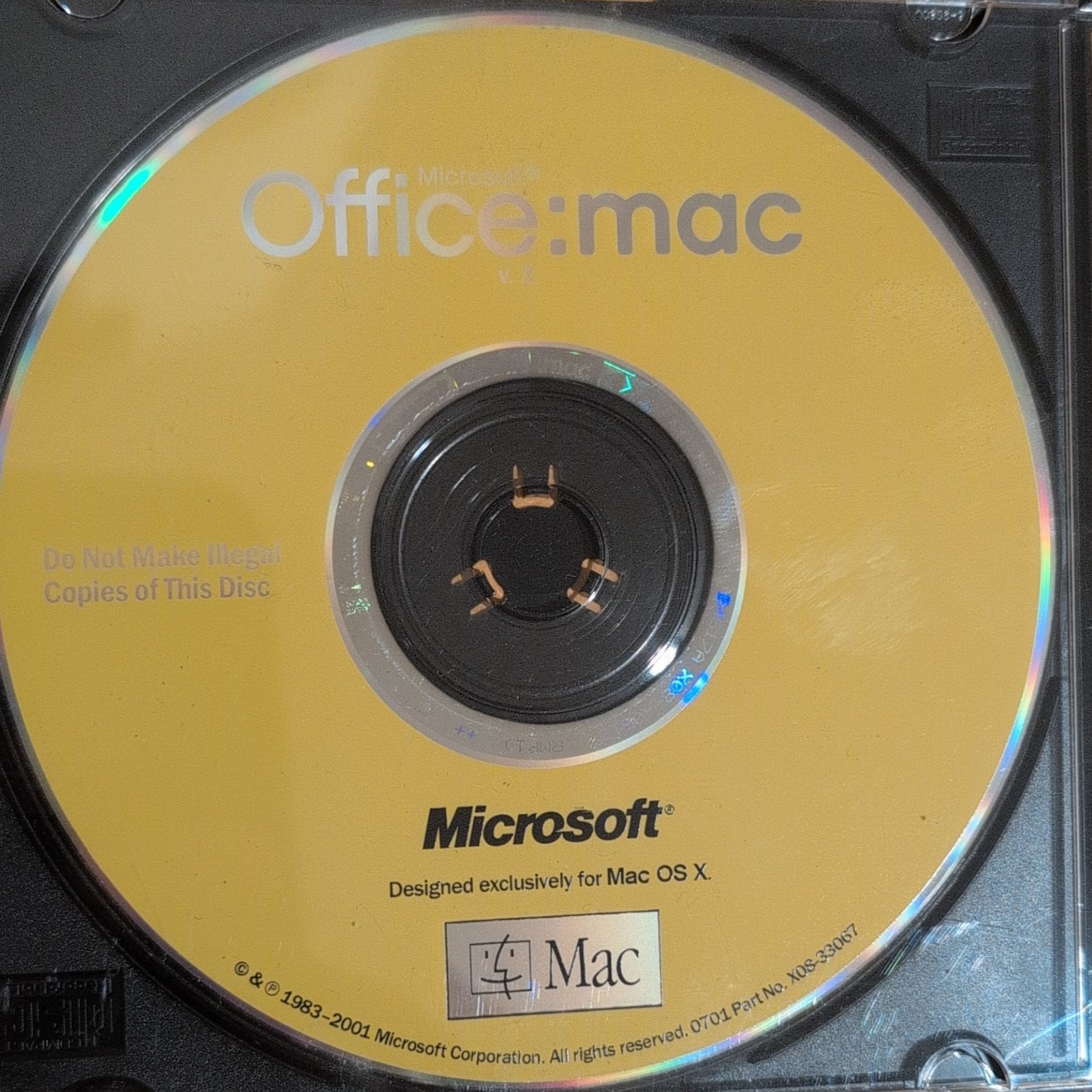Microsoft Office:mac v.X for Mac OS X CD English Commercial 1 Device X08-53607