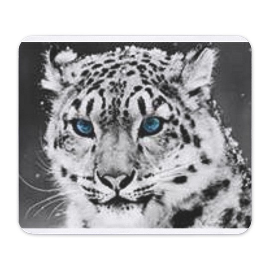 CafePress Snow Leopard Non-slip Rubber Mousepad, Gaming Mouse Pad (751450174)