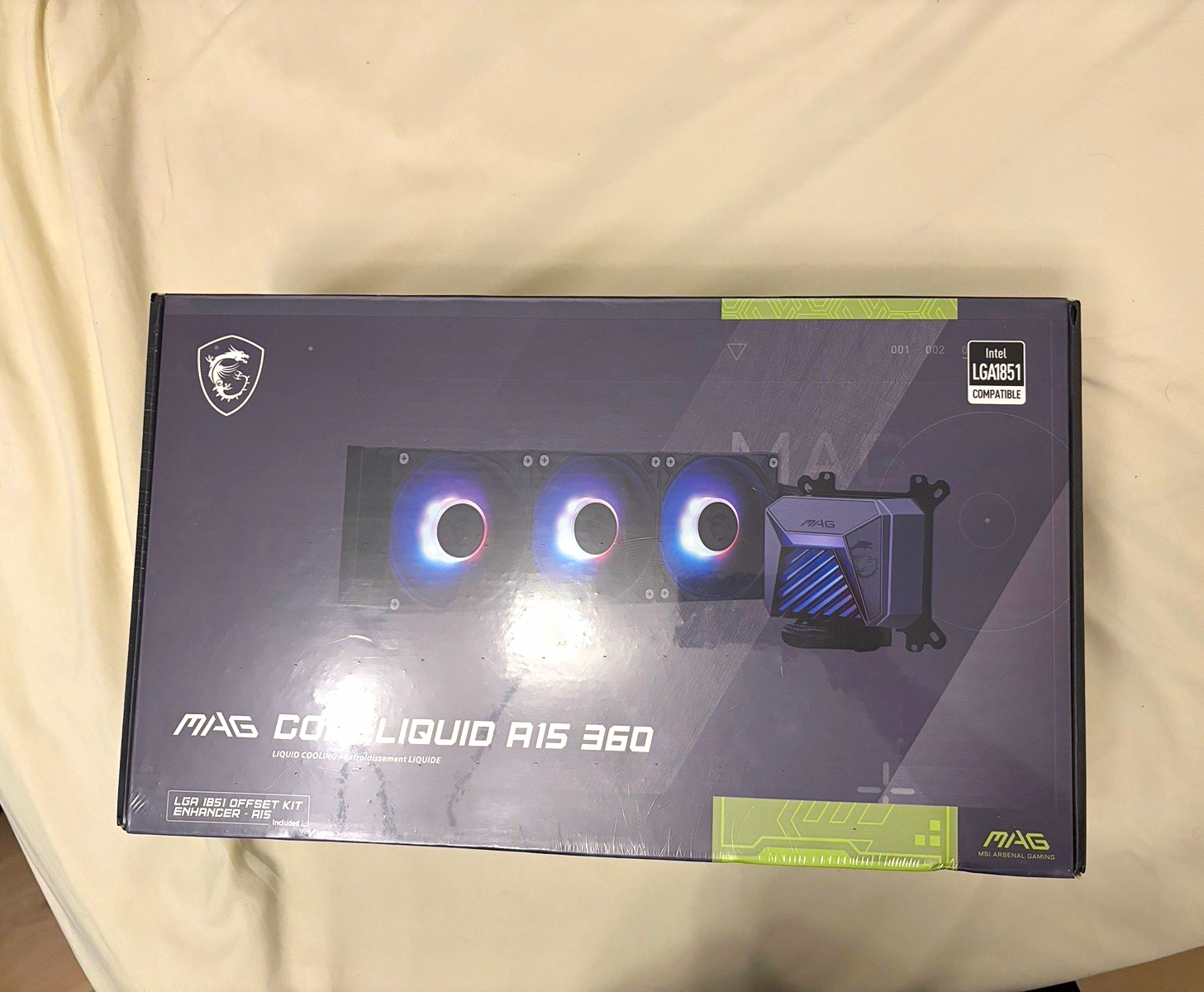 MSI MAG Coreliquid A15 360 AIO Liquid CPU Cooler - Brand New Sealed