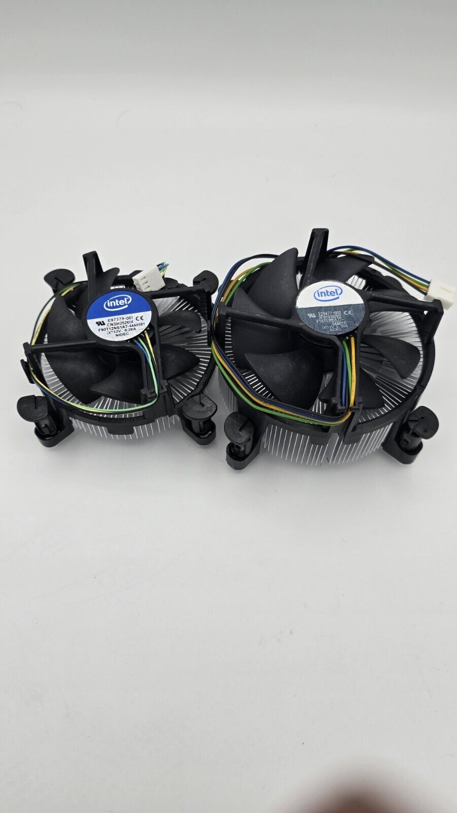 Intel 4Pin CPU Heatsink Cooling Fan E97379-001/E29477-002 Set