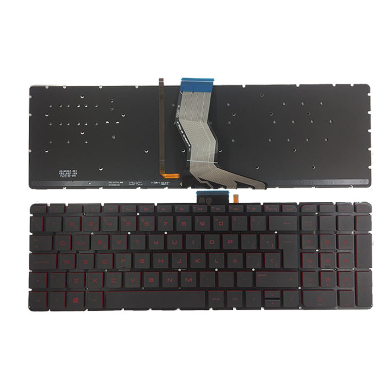 FOR HP Pavilion Star Wars 15-an001la KEYBOARD Red backlit Spanish Teclado