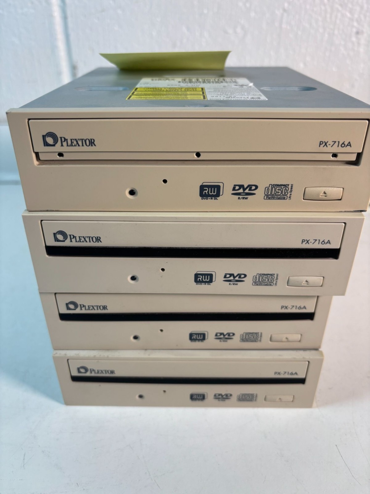 Plextor PX-716A DVD/CD Rewritable Drives Lot Of 4 IDE Interface July 2005