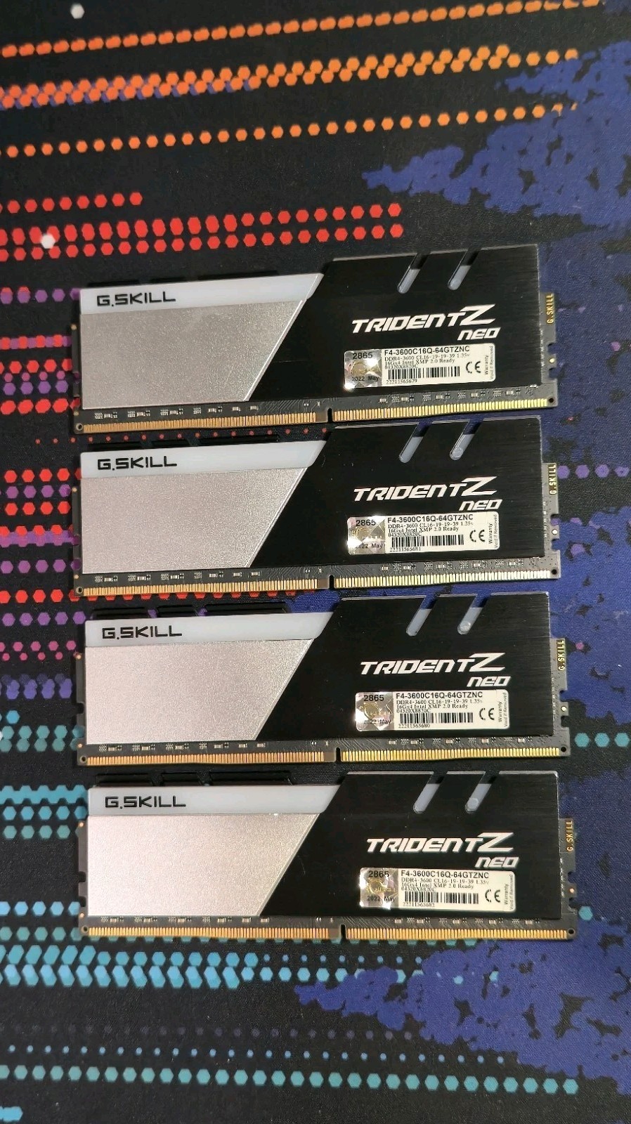 G.Skill Trident Z Neo DDR4-3600 CL16-19-19-39 64GB (4x16GB) F4-3600C16Q-64GTZNC