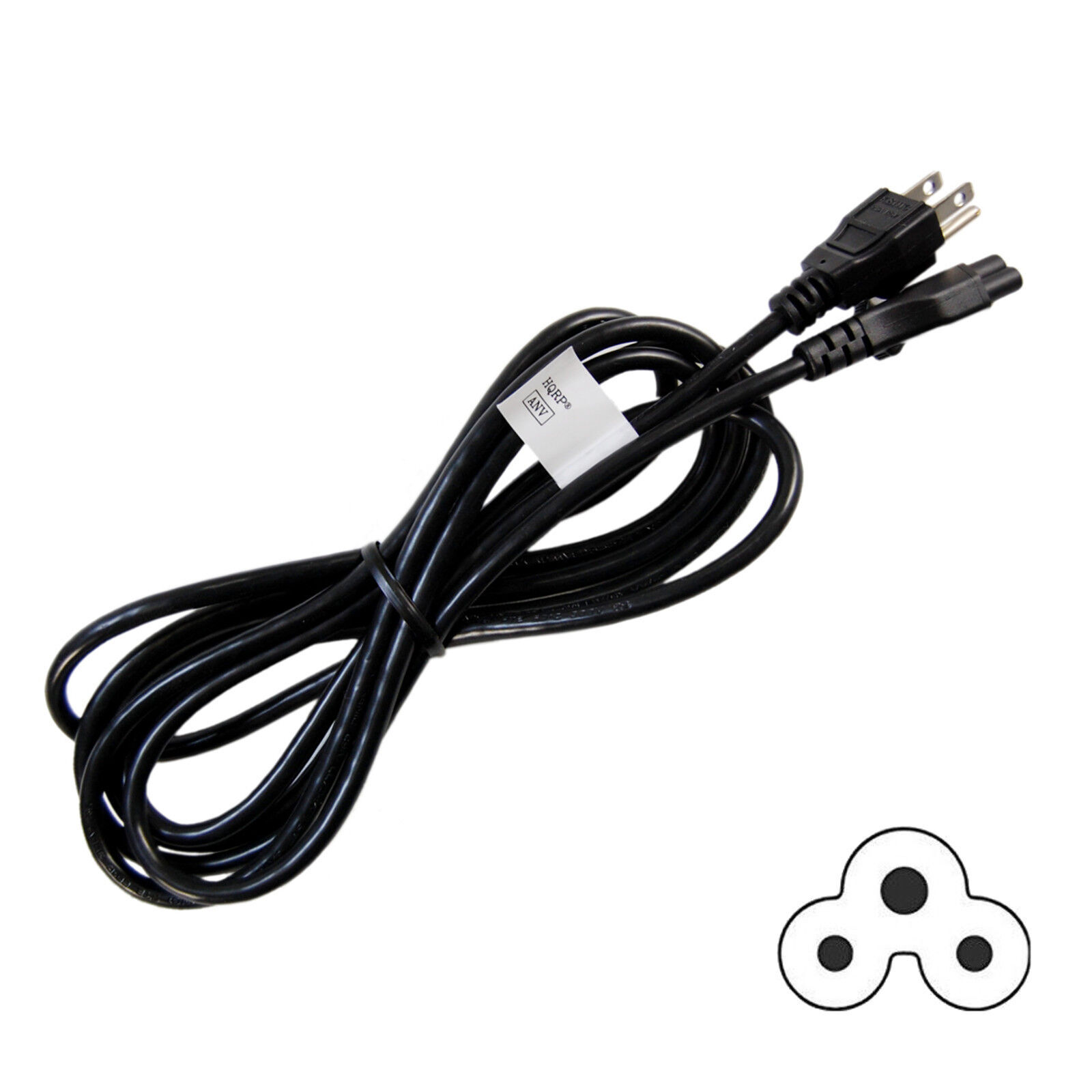 10ft AC Power Cord compatible with Casio XJ Series Projector Mains Cable