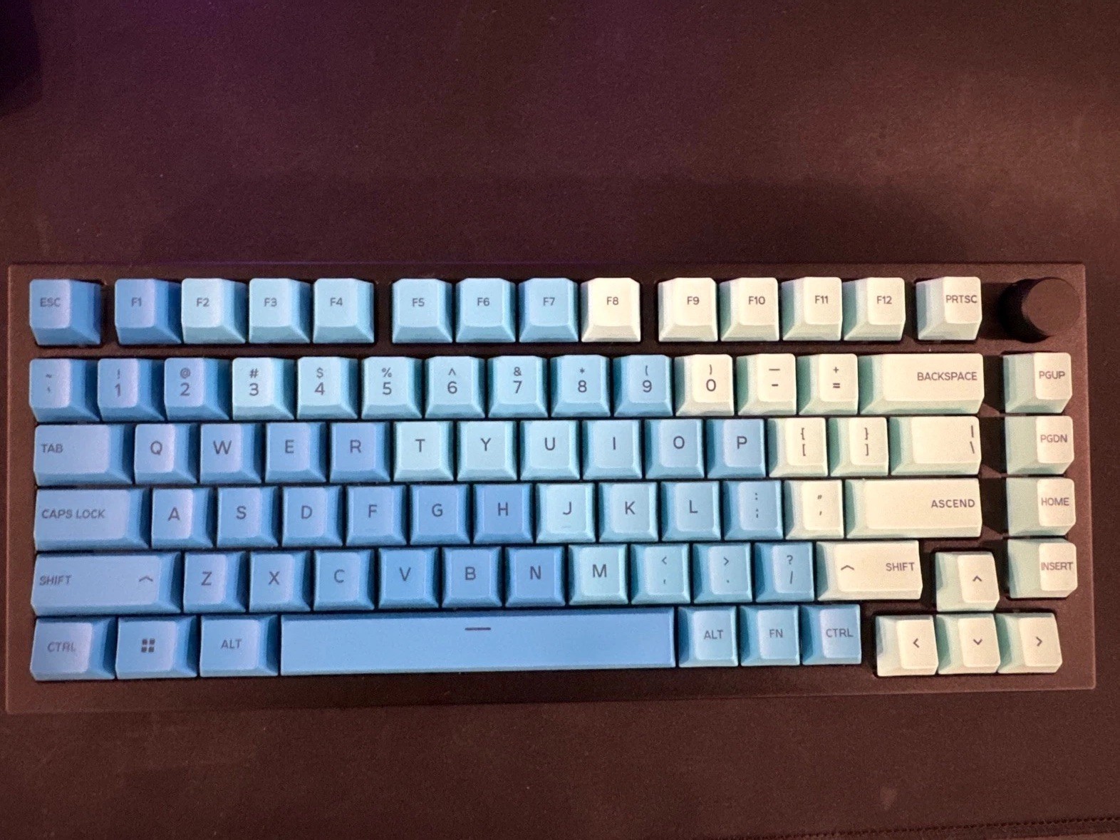 Glorious GMMK Pro 75% Mechanical Keyboard Black Slate Hot Swap RGB Rotary Knob