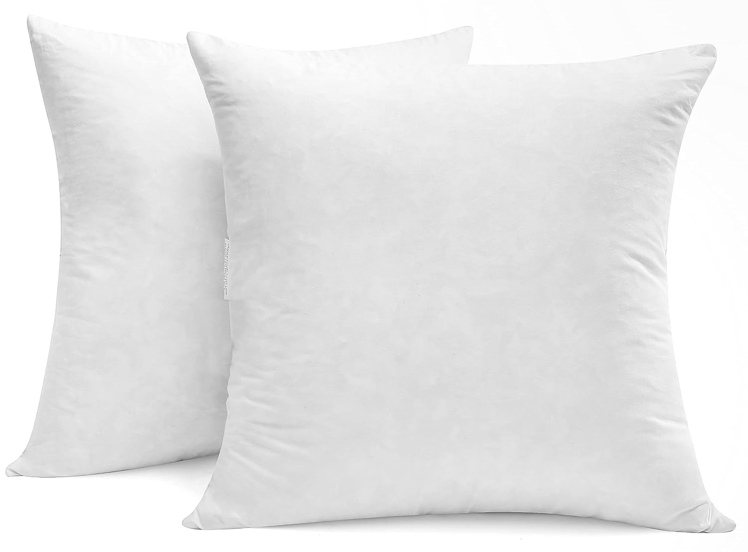 SNUG&COZY Luxury Goose Down Feather Pillow Inserts - 20x20IN, Double Layered Dow
