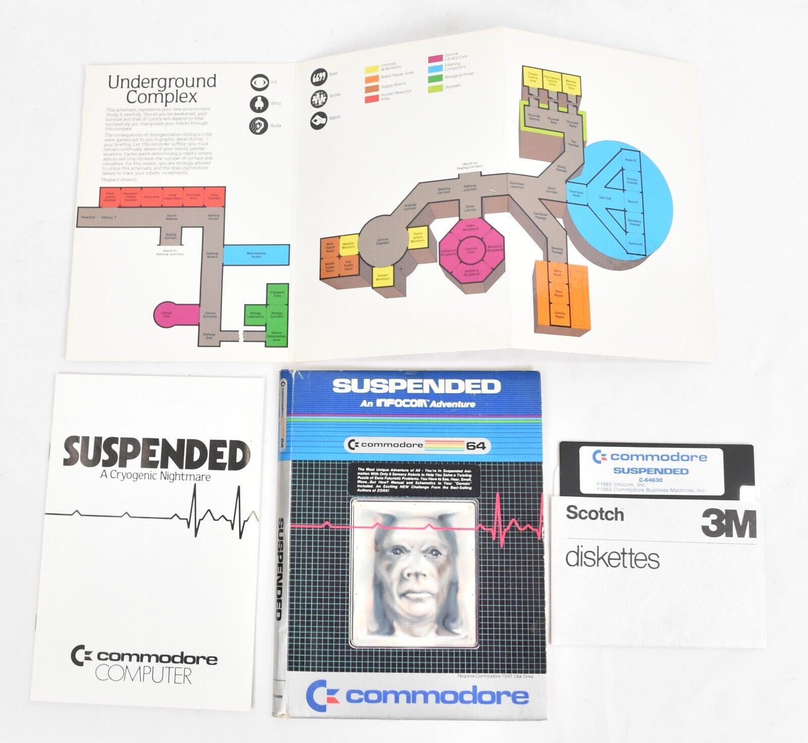 Vintage Infocom Suspended Diskette For Commodore 64