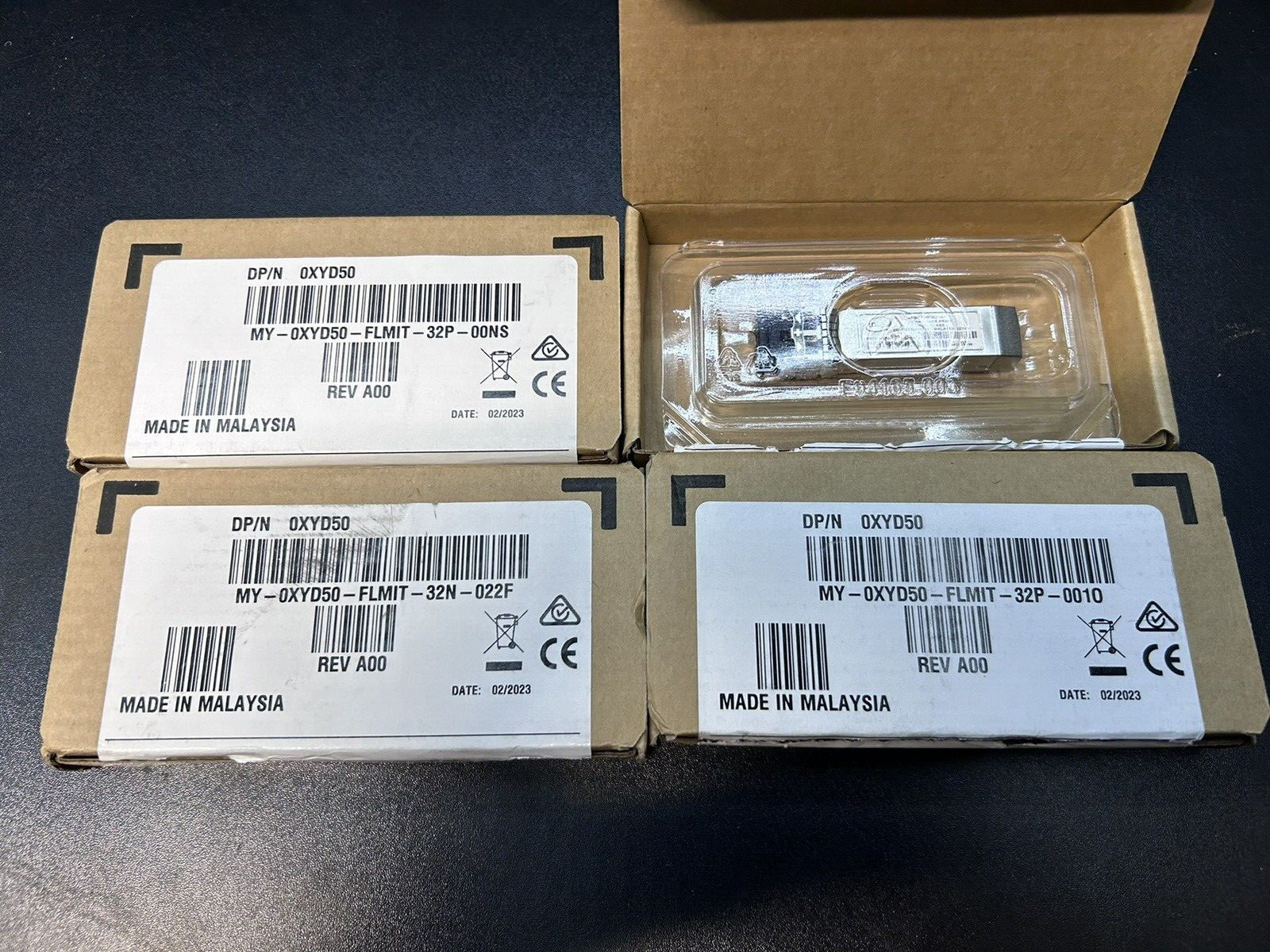 lot of 4 XYD50 DELL Intel E10GSFPSR 10GB SR FC SFP+ 850nm Module