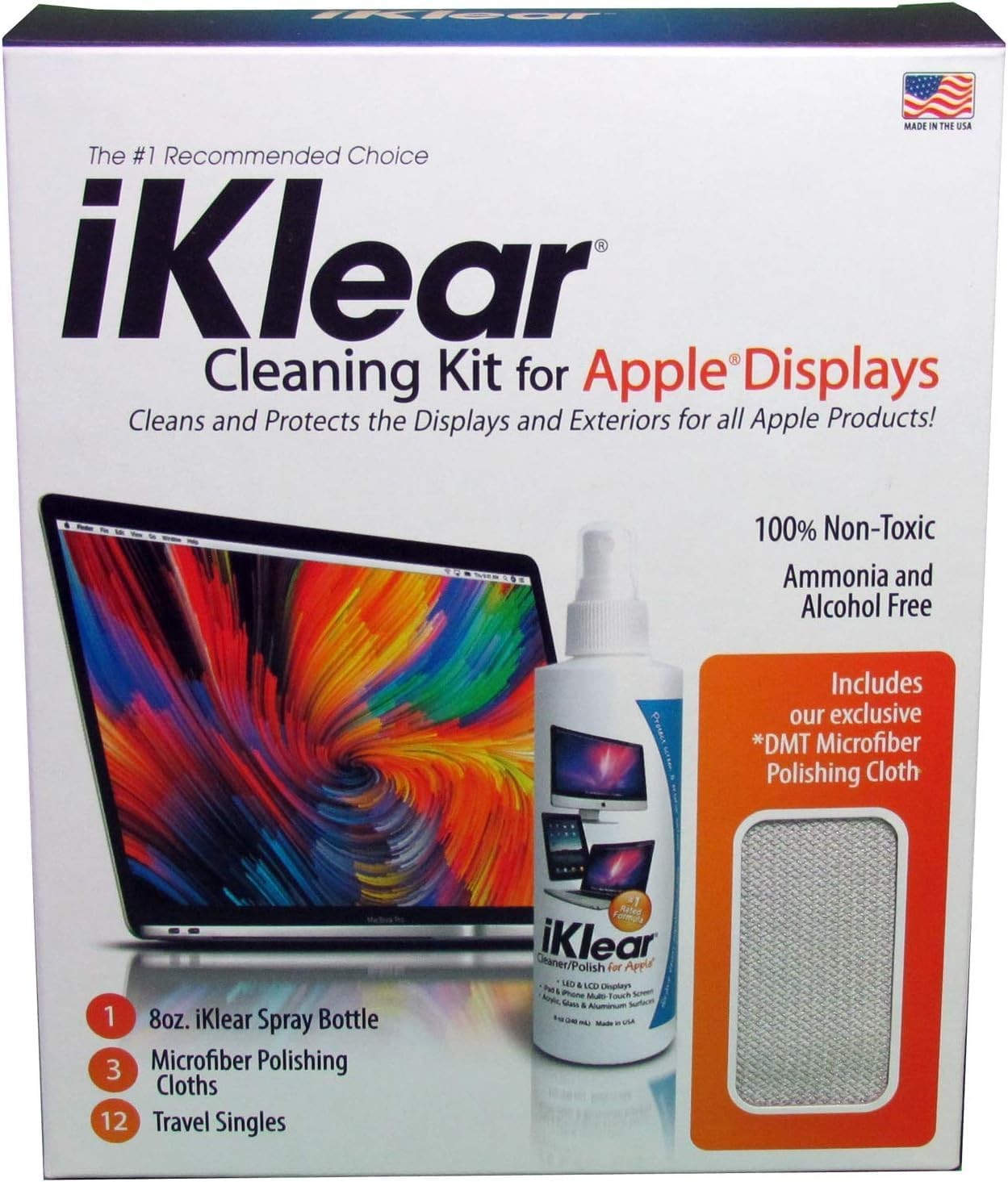Premium Screen Cleaner Kit For iPhone iPad iMac Monitor TV Made In