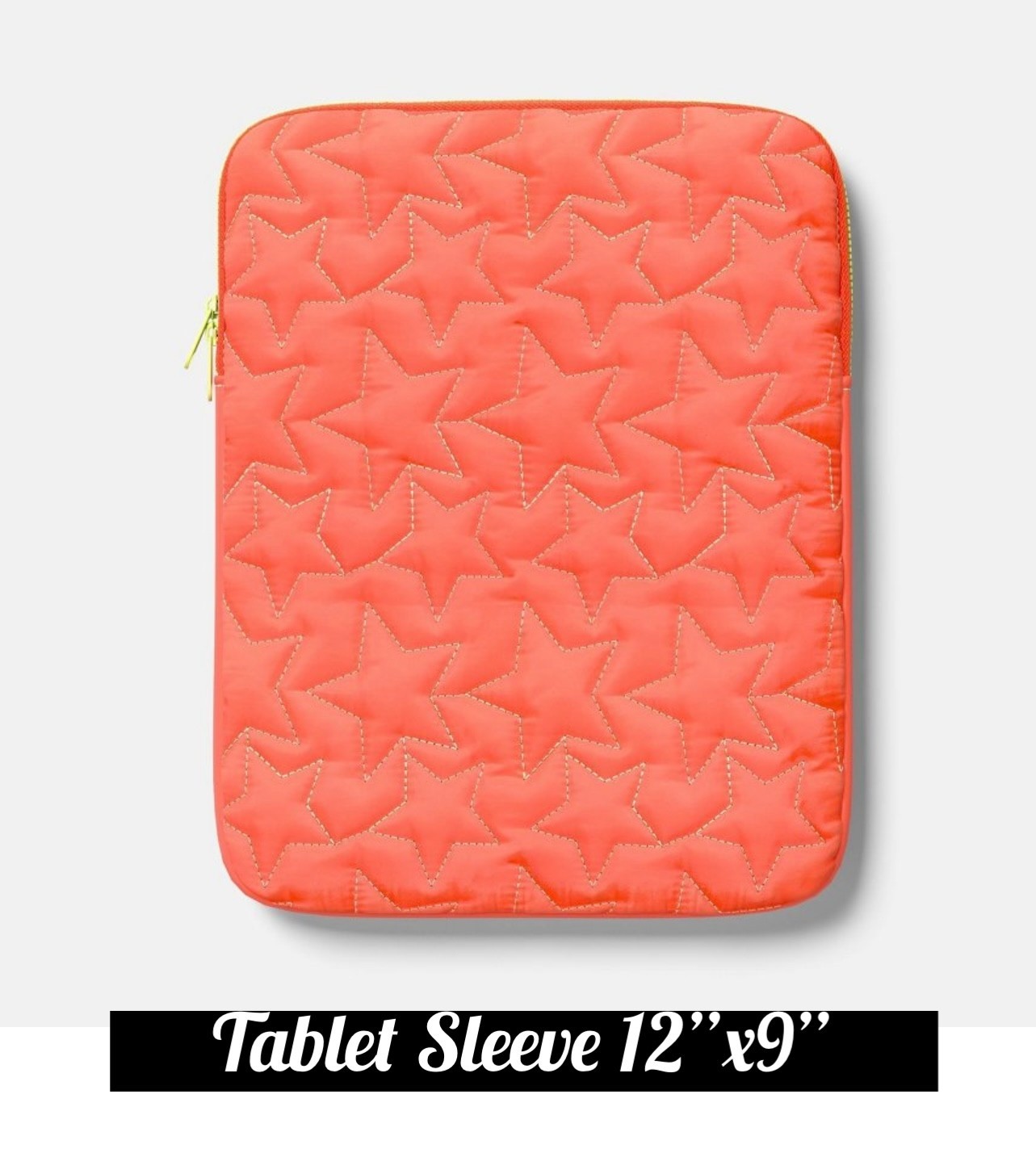 Tablet sleeve 12 * 9 inch -  Holds Tablet - Cover Tablets - Orange Star Pattern