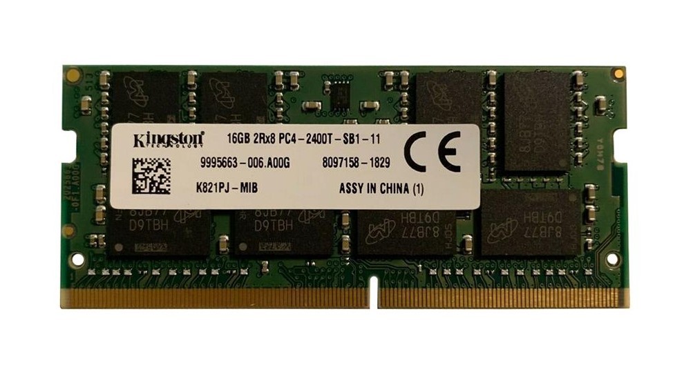 GREEN - KINGSTON 16GB PC4-19200 DDR4-2400MHZ MEMORY MODULE