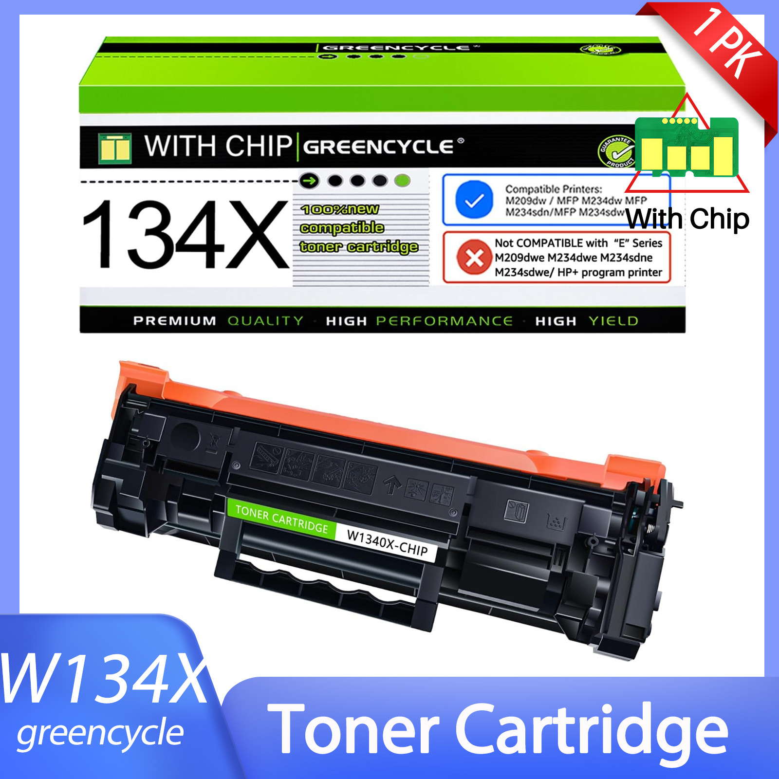 High Yeild 134X Toner Cartridge With Chip Fit For HP M209dw MFP M234sdn M234sdw