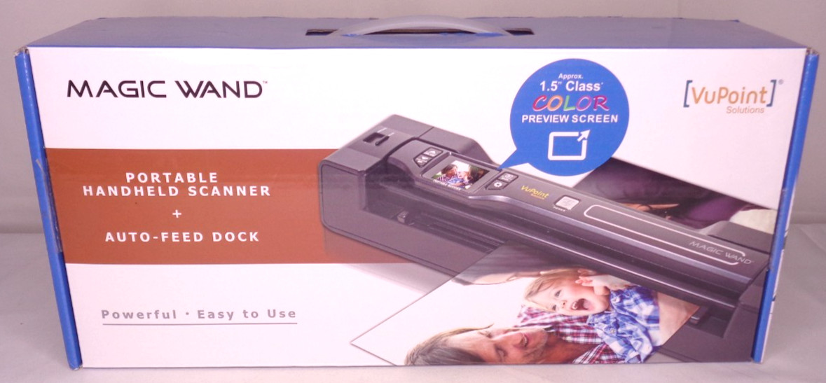 VuPoint Magic Wand Portable Handheld Scanner + Auto-Feed Dock NEW Sealed ST470GC