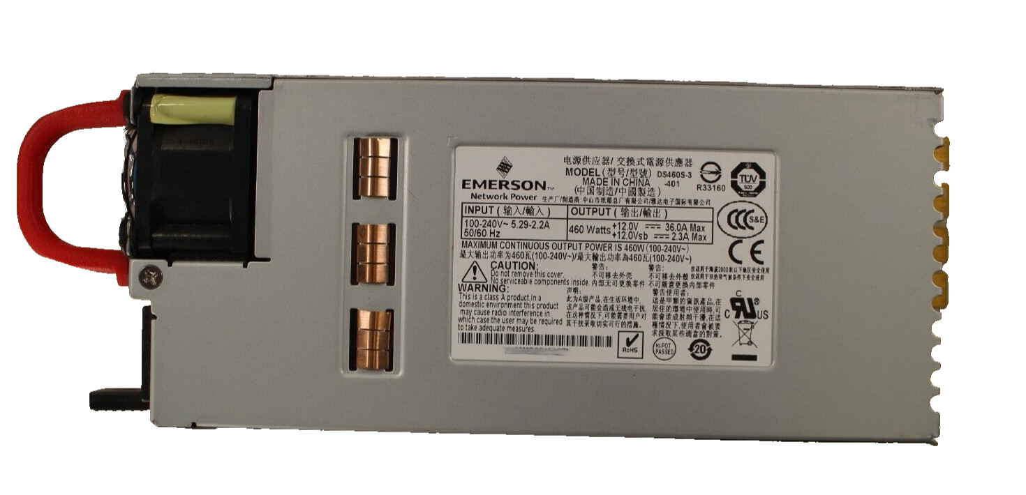 Arista Emerson DS460S-3-401 460W 36A Switching Power Supply PWR-00152-01