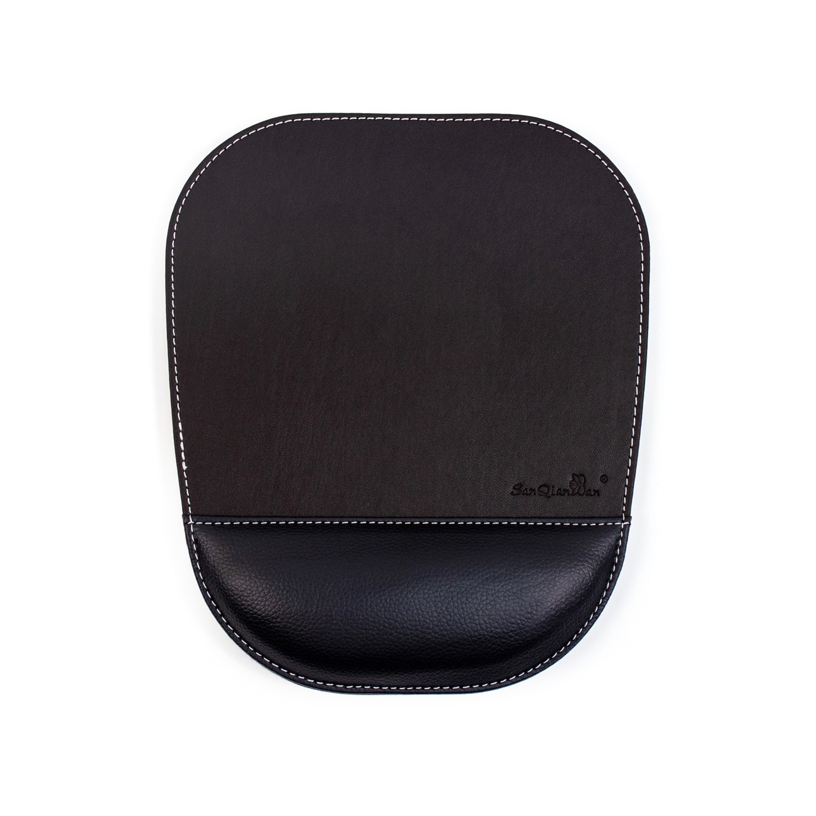 Mouse Pad with Wrist Rest, PU Leather Non-Slip Ergonomic Office Gaming Mousepad