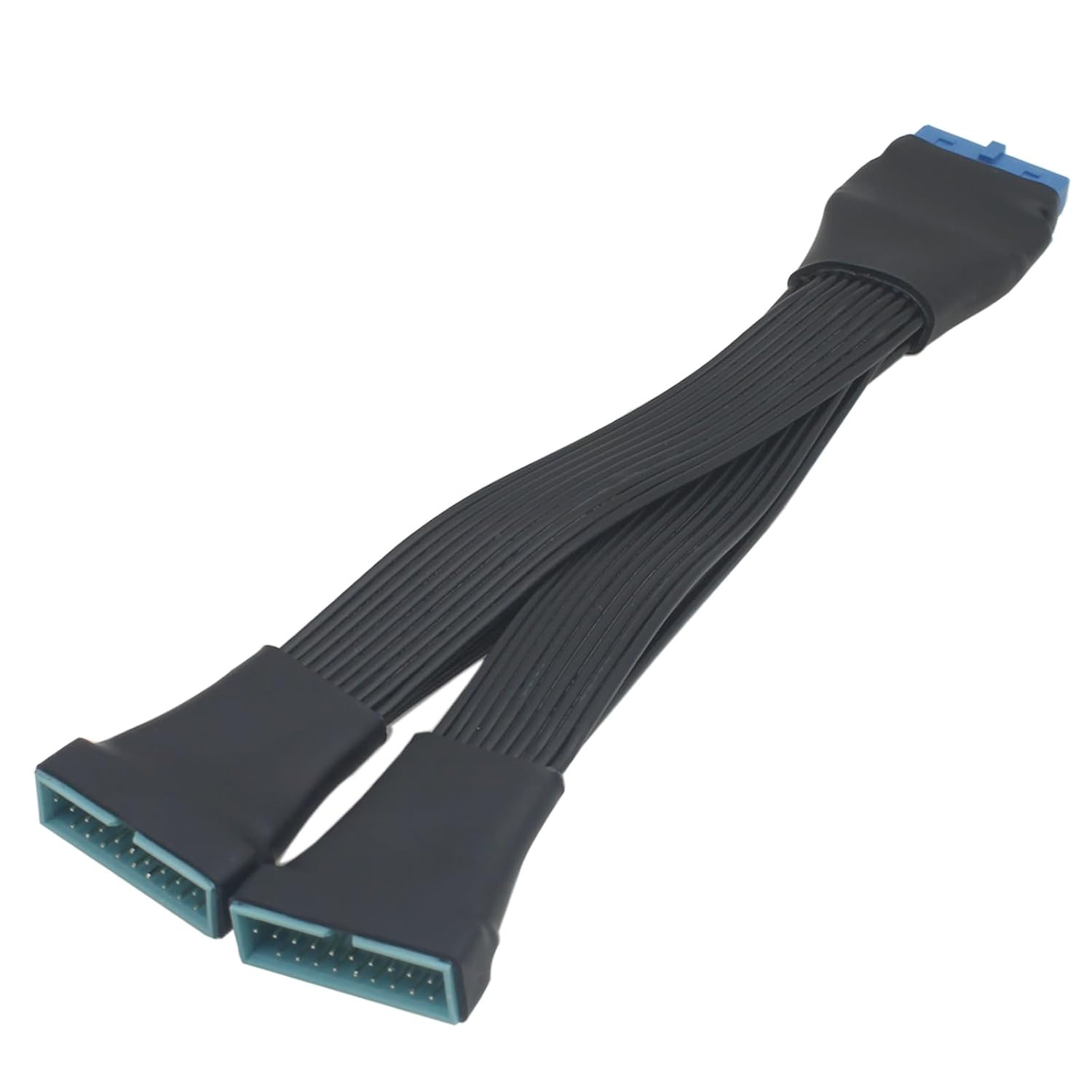 1 Pcs USB 3.0 Header Extension Cable 19 to 20 Pin 1 to 2 Y Splitter