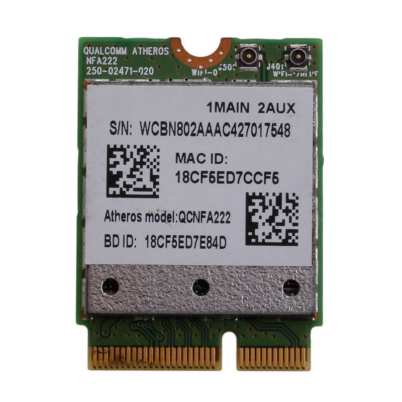 Atheros  QCNFA222 AR5BWB222 5Ghz pci-e 802.11abgn WiFi Bluetooth 4.0 Card  
