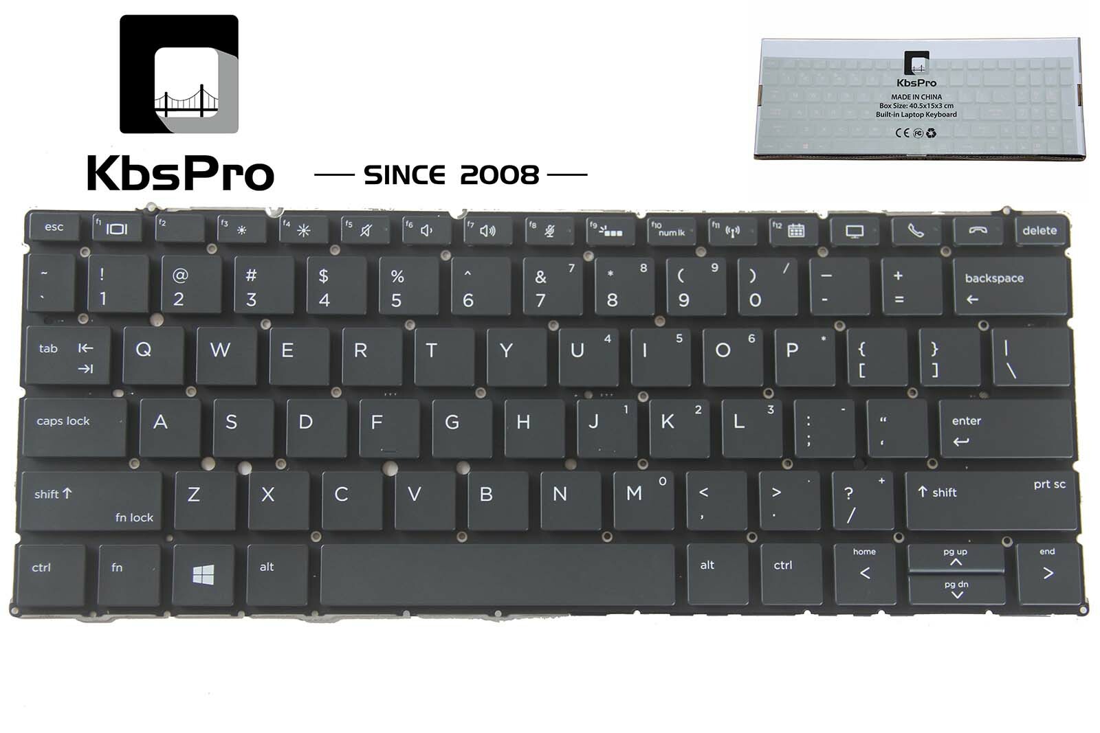 Durable Backlight US Keyboard for HP Elite Dragonfly G2 Backlit QWERTY