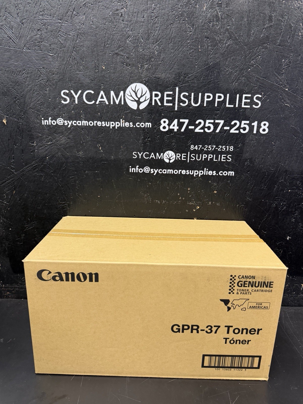 Box of 4 Canon OEM GPR-37 3764B003AA Black Toner Cartridge New Genuine
