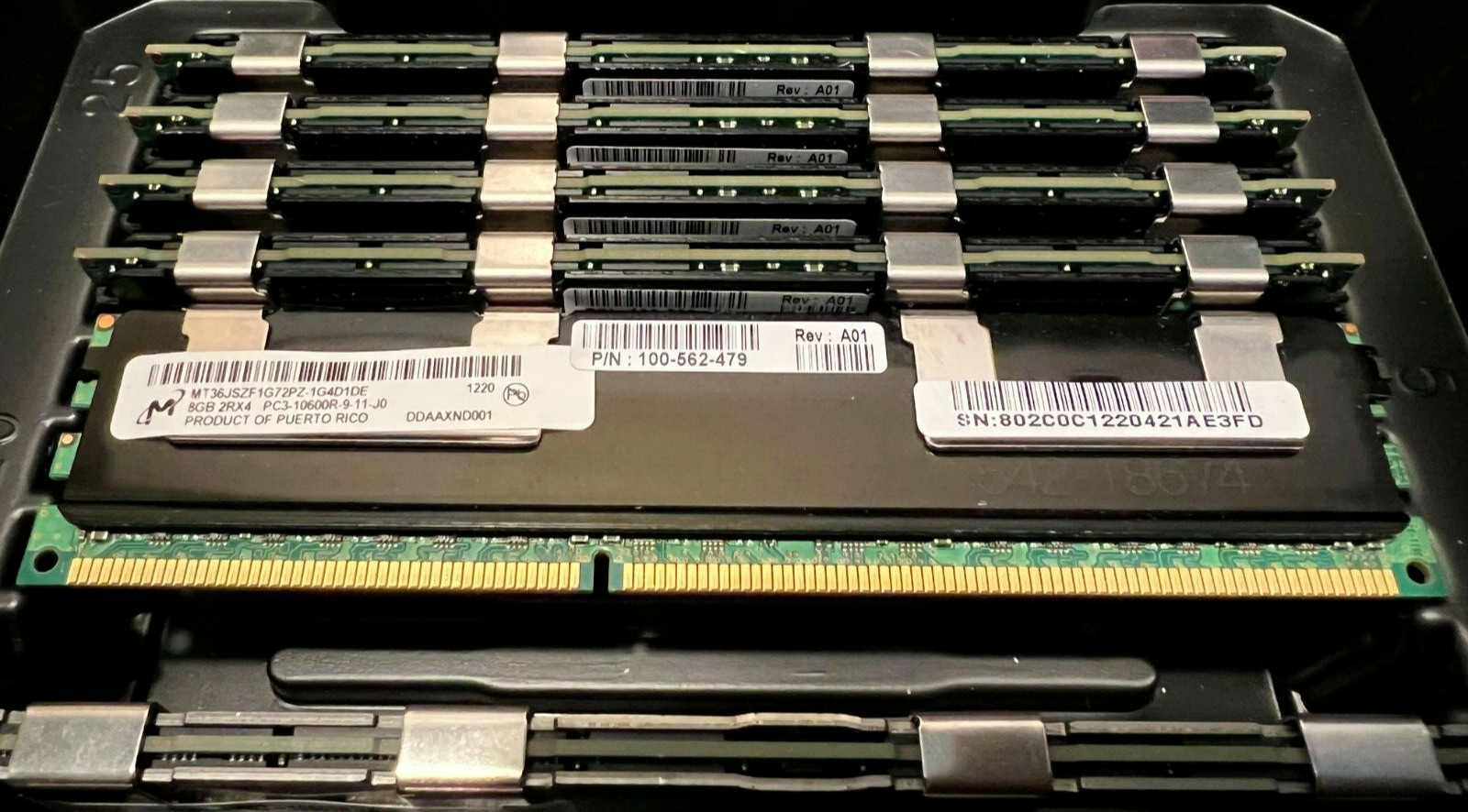 HP 40Gb (5x8Gb) PC3-10600R DDR3-1333MHz ECC 2rx4 Server Memory 500205-071