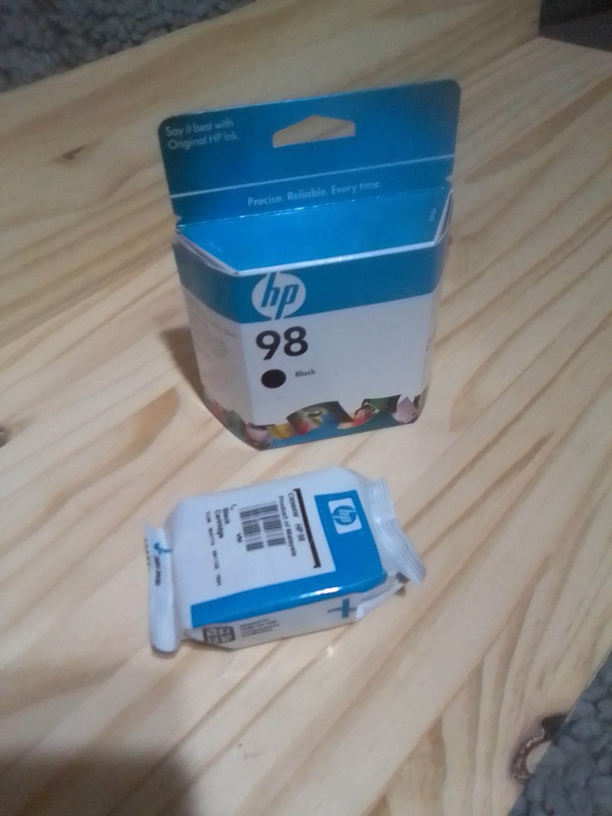 HP 98 Black Ink Cartridge C9364WN Genuine OEM - New Sealed X2