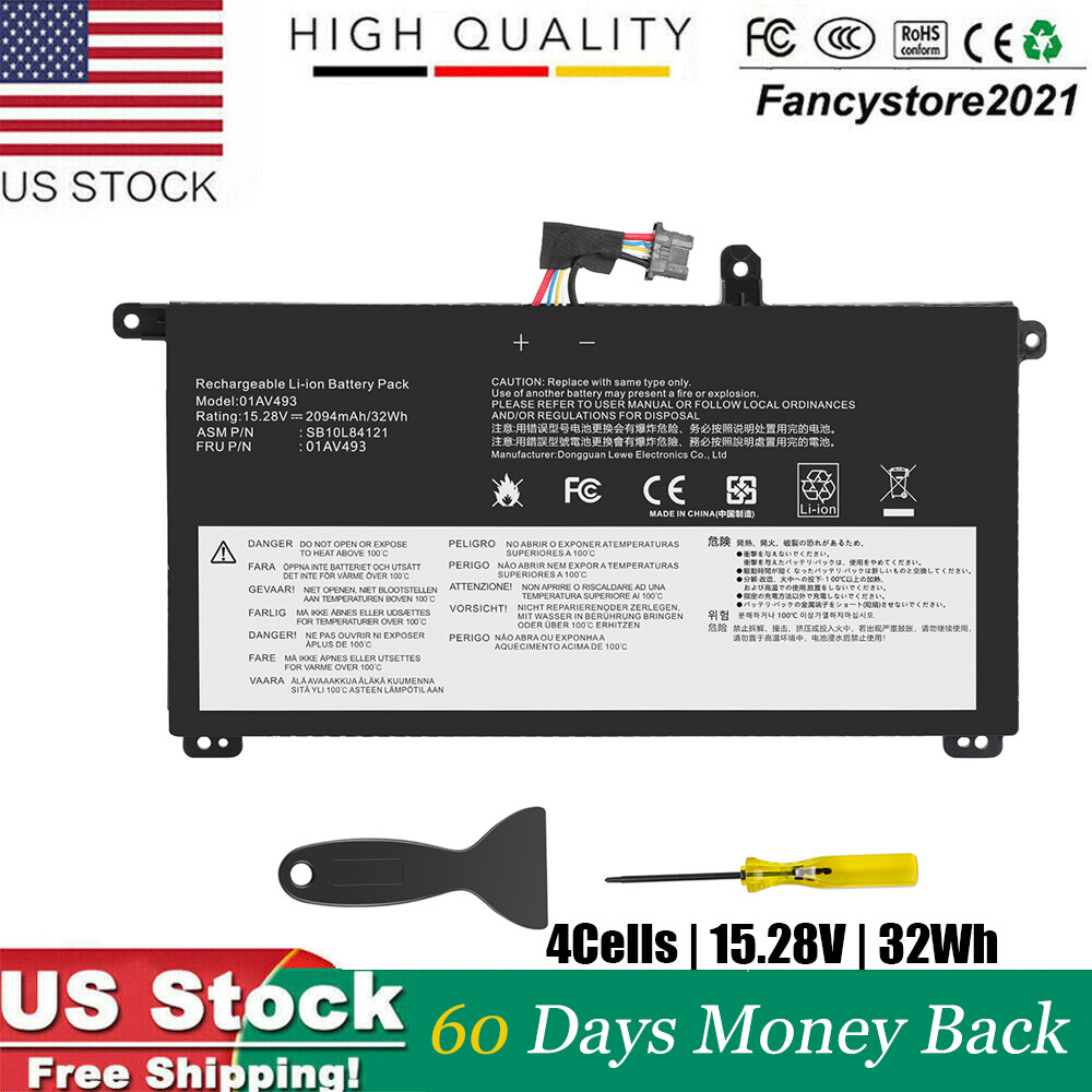 LOT 01AV493 00UR890 00UR891 Battery for Lenovo ThinkPad T570 T580 P51s P52s