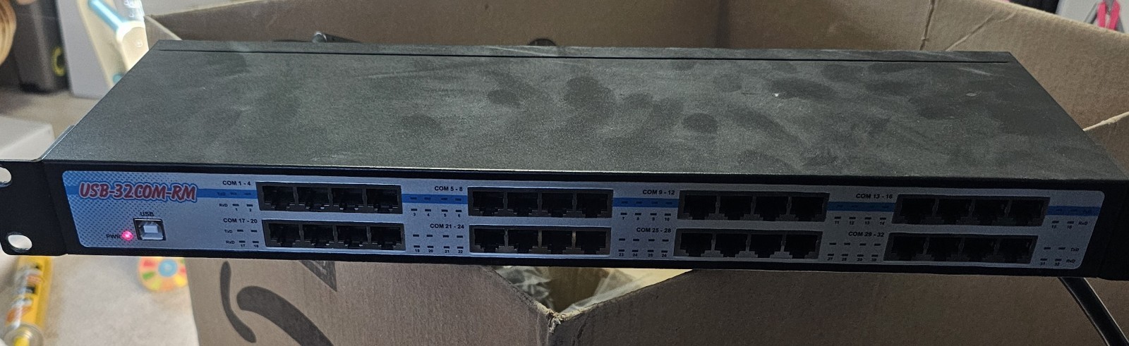Coolgear USB to 32 Port COM RS-232 Serial Adapter FTDI Chipset USB-32COM-RM