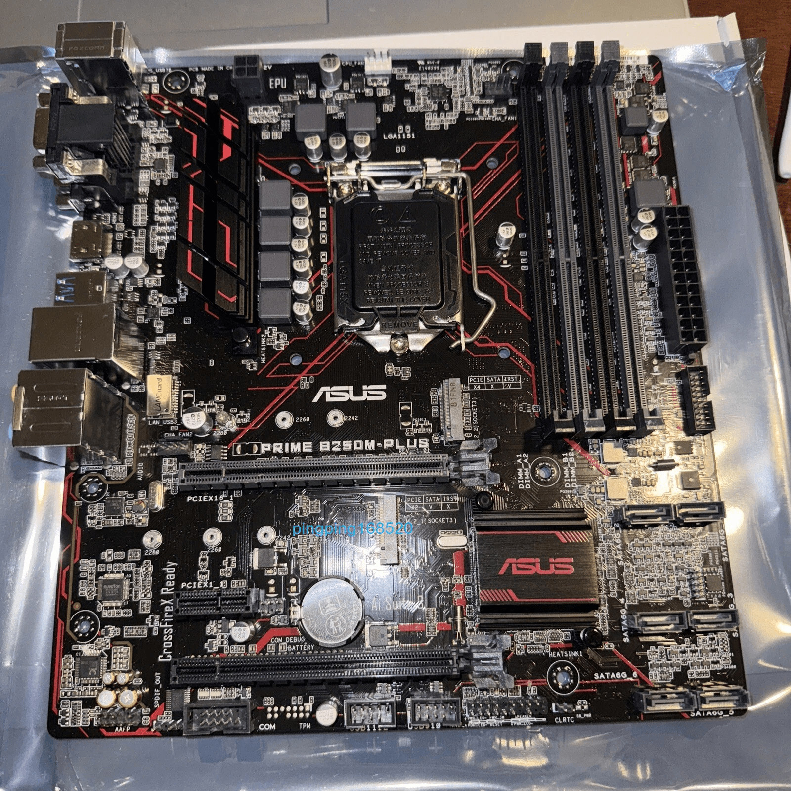 Asus PRIME B250M-PLUS LGA 1151 Motherboard Intel B250 DDR4 DIMM USB3.1 Micro ATX