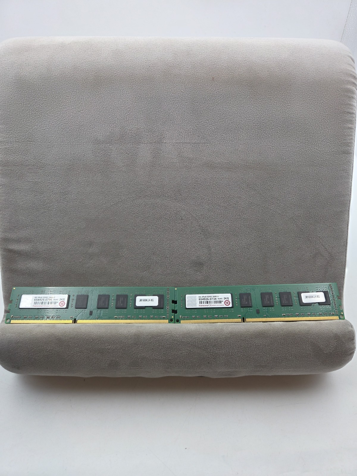 2 X Transcend 8G 2Rx8 DDR3 1600 U 8GB Memory RAM 16GB RAM Total