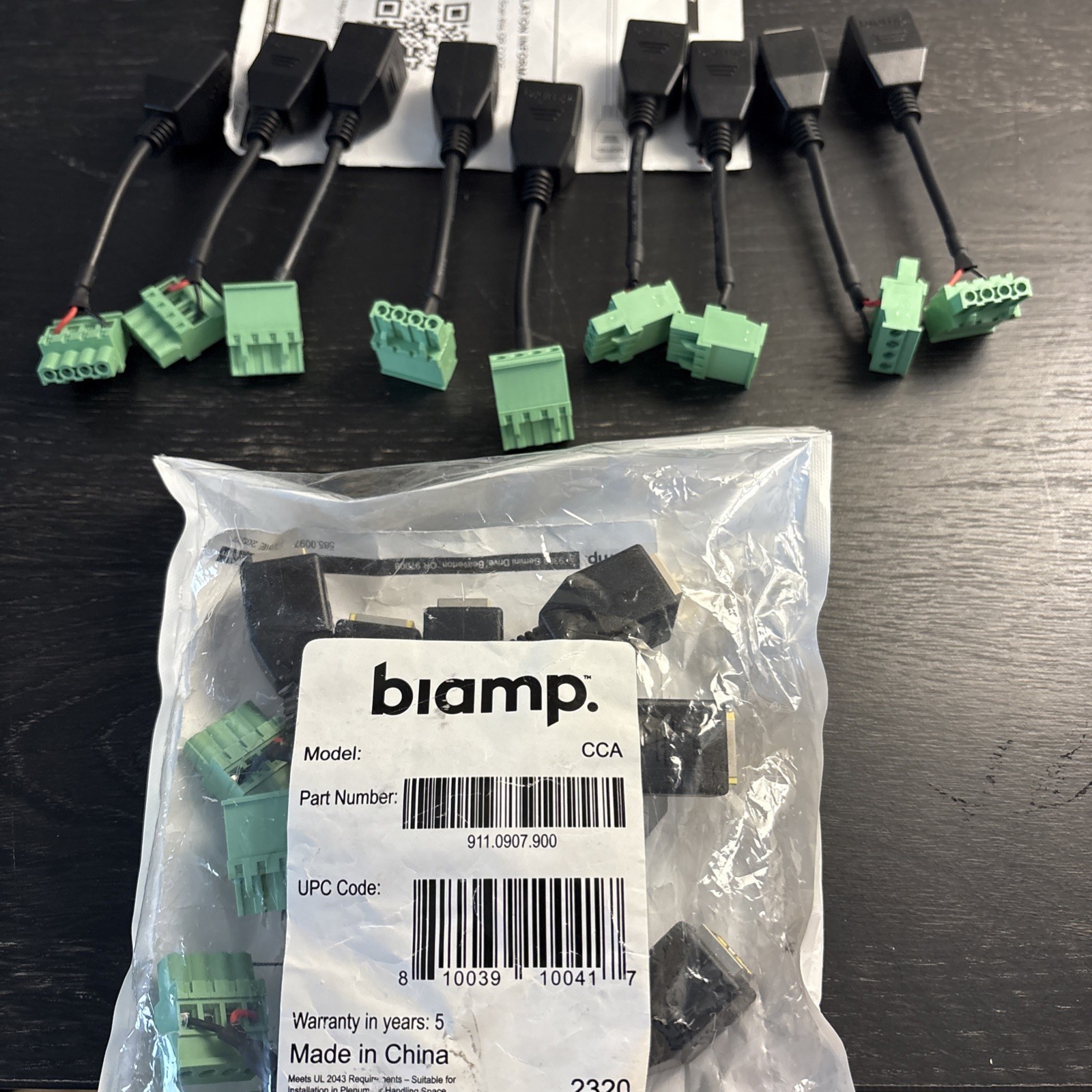 Biamp 911.0907.900  (10 Pack) And 9 Additional Loose Pieces. (19) TOTAL PCS