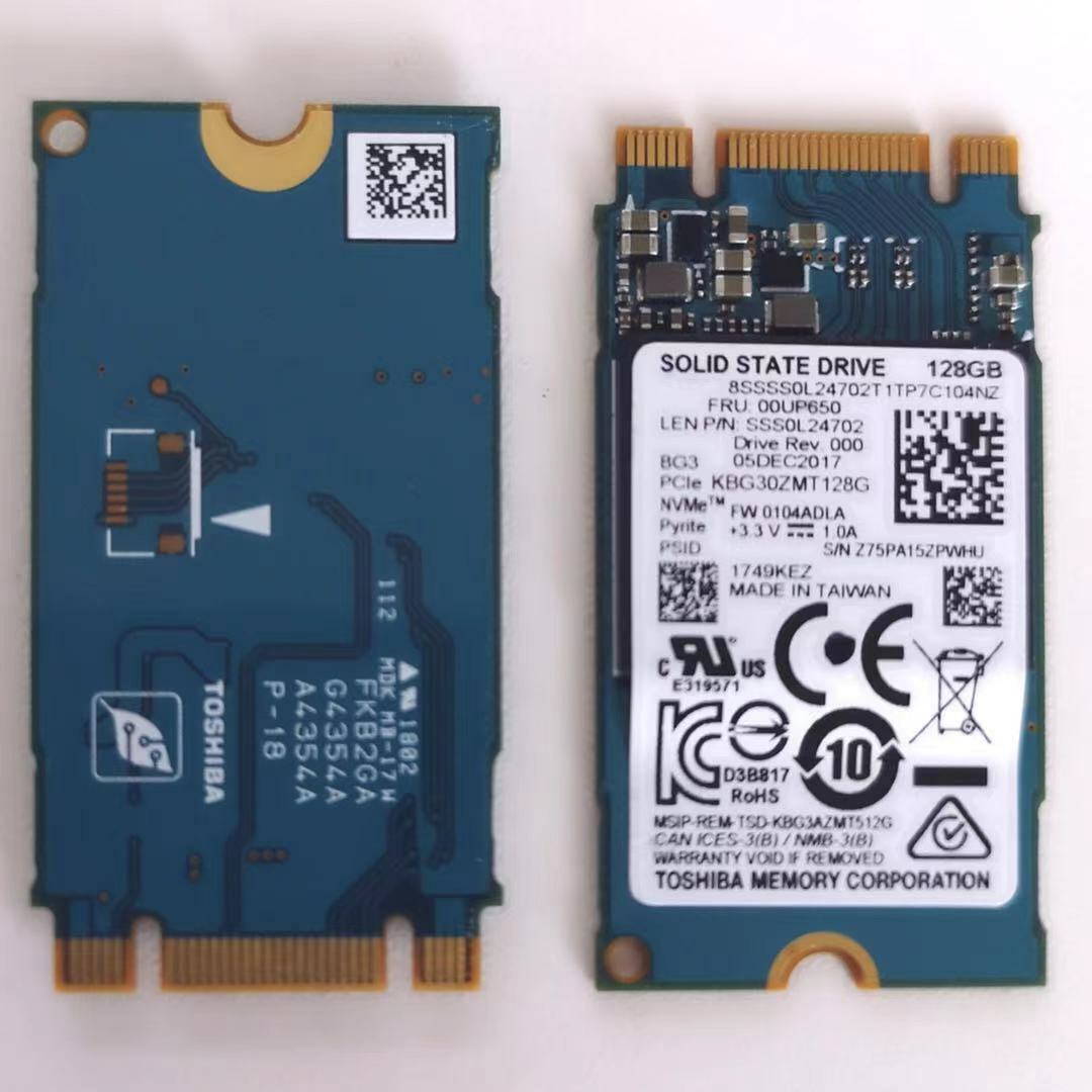compatible TOSHIBA SSD BG3 2242 KBG30ZMT128G 00UP650 8SSSSS0L24702T1TP7C104N