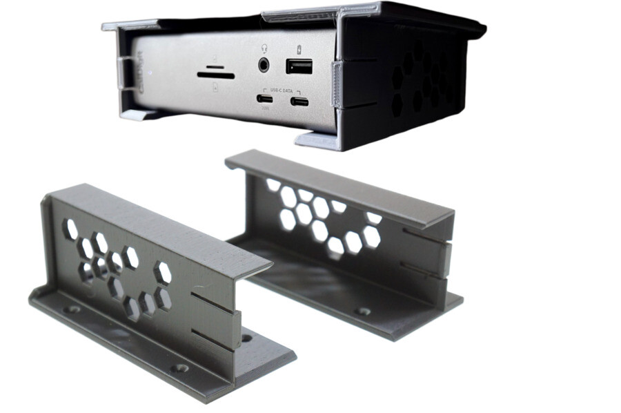 Under Desk Mount Wall Mount Holder Bracket for CalDigit TS4, TS3 Docking Station