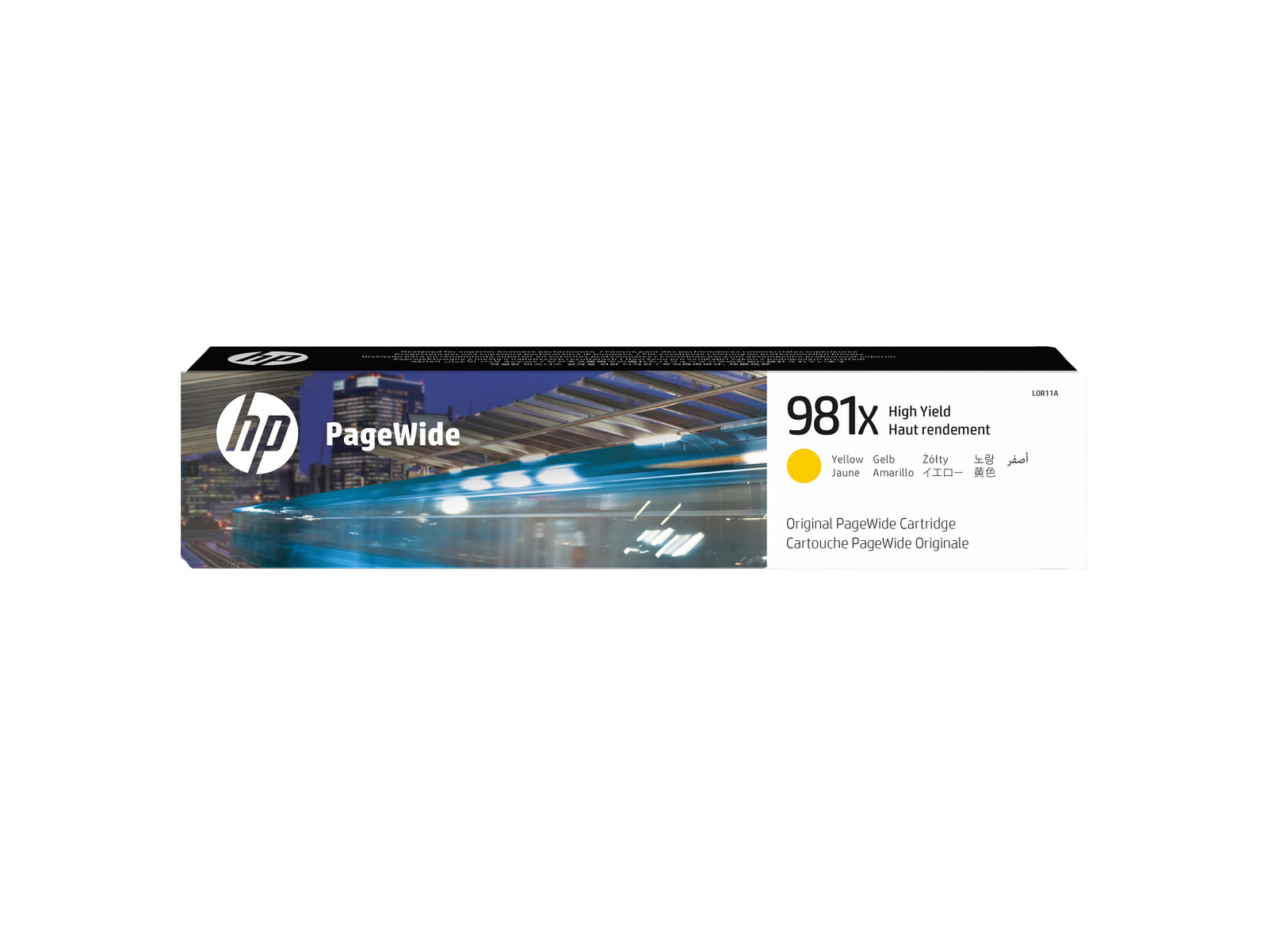 HP 981X High Yield Yellow Original PageWide Cartridge, ~10,000 pages, L0R11A