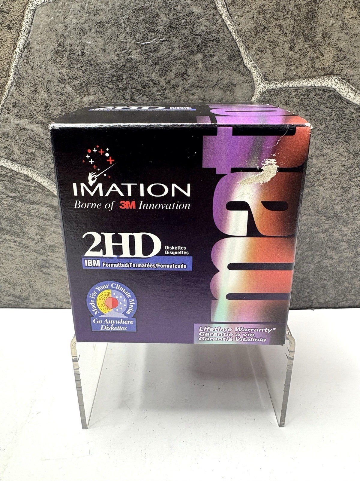 Imation 3.5" Floppy Disks Diskettes 25 Pack IBM Formatted 1.44MB 2HD Sealed