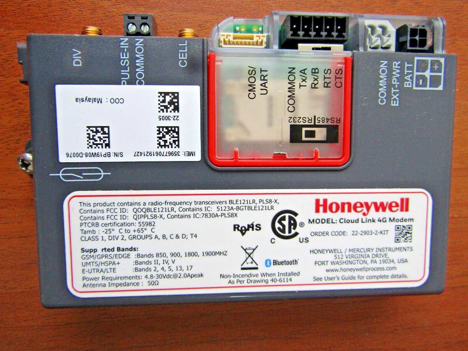 🔥 HONEYWELL CLOUD LINK 4G MODEM 22-2903-2-KIT