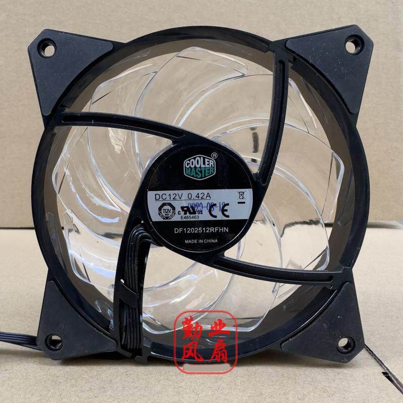 1PCS  COOLER MASTER  DF1202512RFHN 12025 12V 0.42A 4-pin PWM Fan
