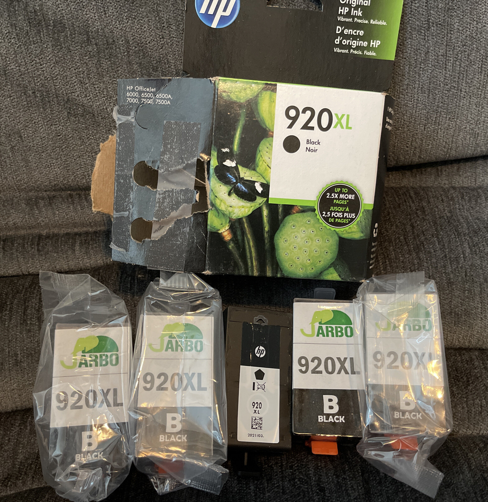 (4) Lot JARBO Compatible Ink Cartridges Replacement HP 920XL High Yield, Compat