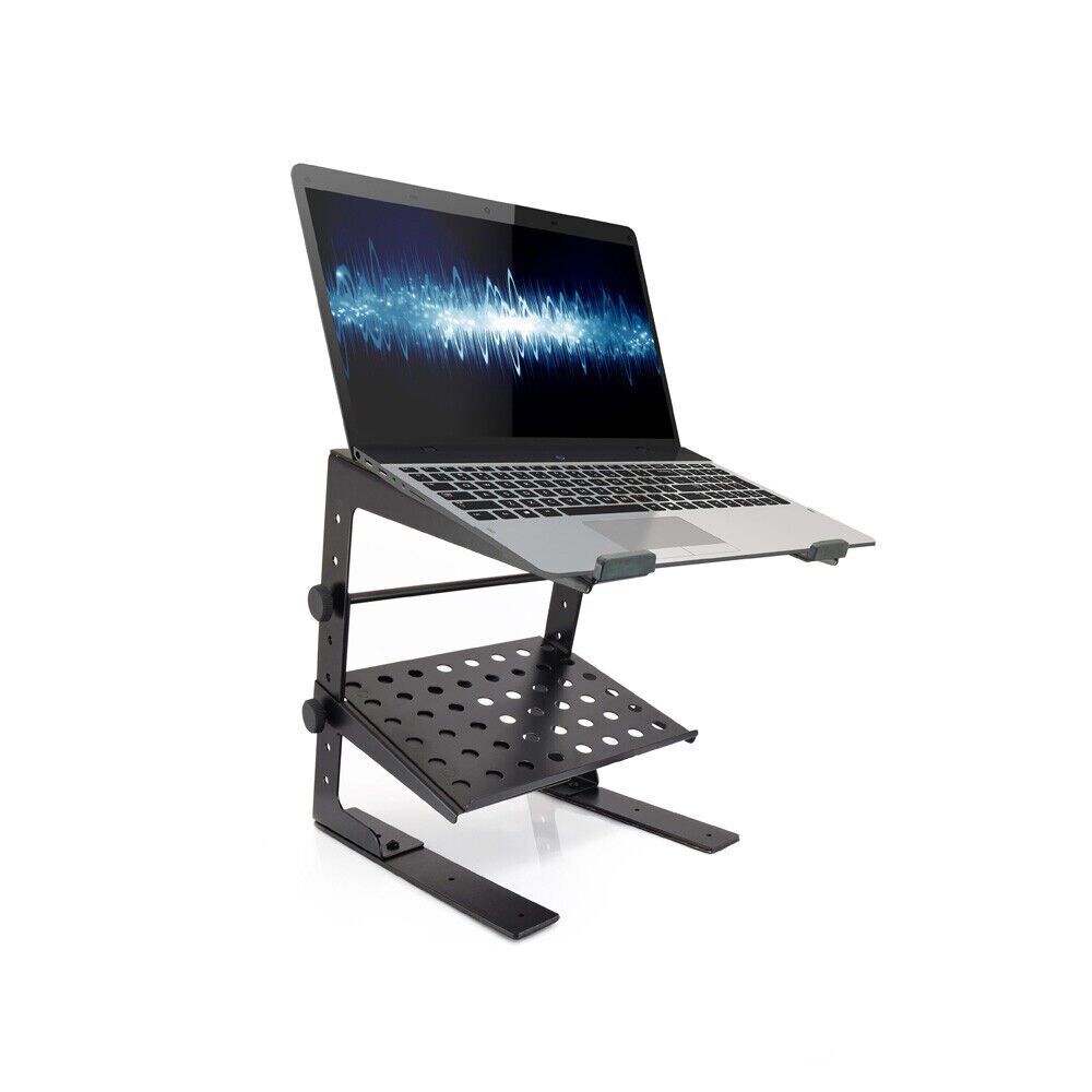 Pyle Pro Laptop Stand for DJ with Flat Bottom Legs PLPTS30
