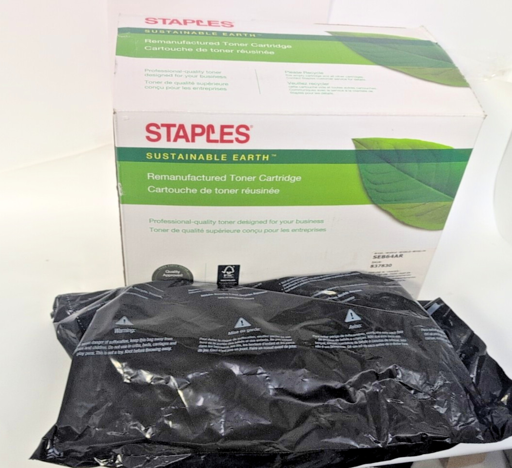 Sustainable Earth By Staples Toner Cartridge  Model SEB64AR