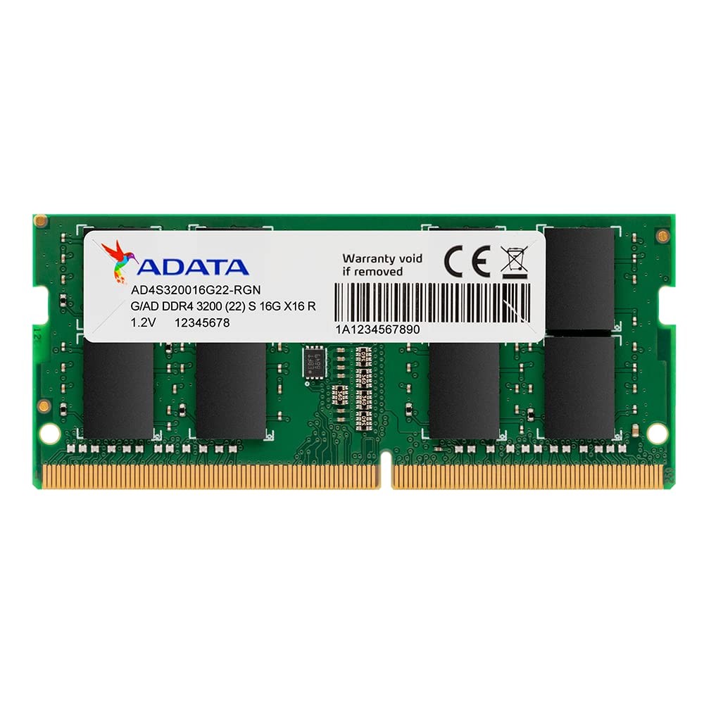 16GB (1x16GB) DDR4 3200MHz CL22 PC4-25600 260-Pin SODIMM Memory RAM