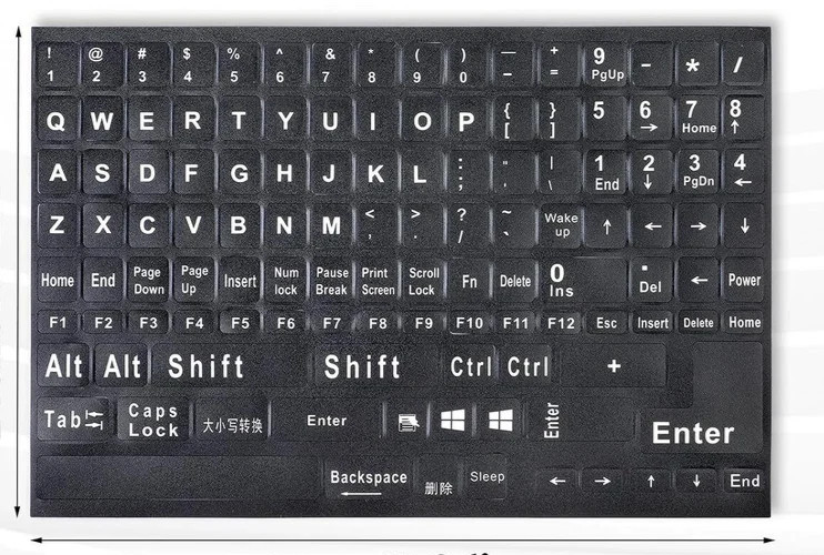 1x Universal English Keyboard Stickers Replacement Letters Computer Laptop PC