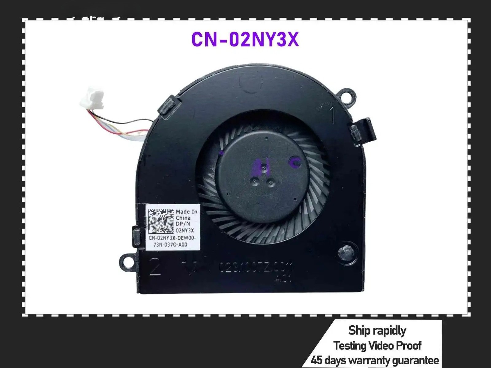 New Original For Dell Latitude 3380 Chromebook 13 3380 CPU Cooling Fan 02NY3X