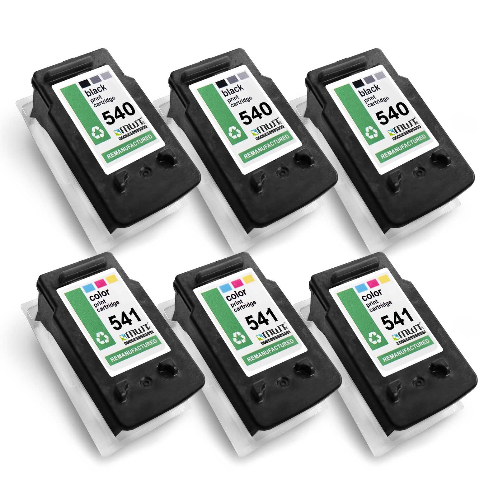 6X Cartridge 3+3 For Canon Pixma MX-370 MX-375 MX-535 MG-3250 MG-3255 MG-3140