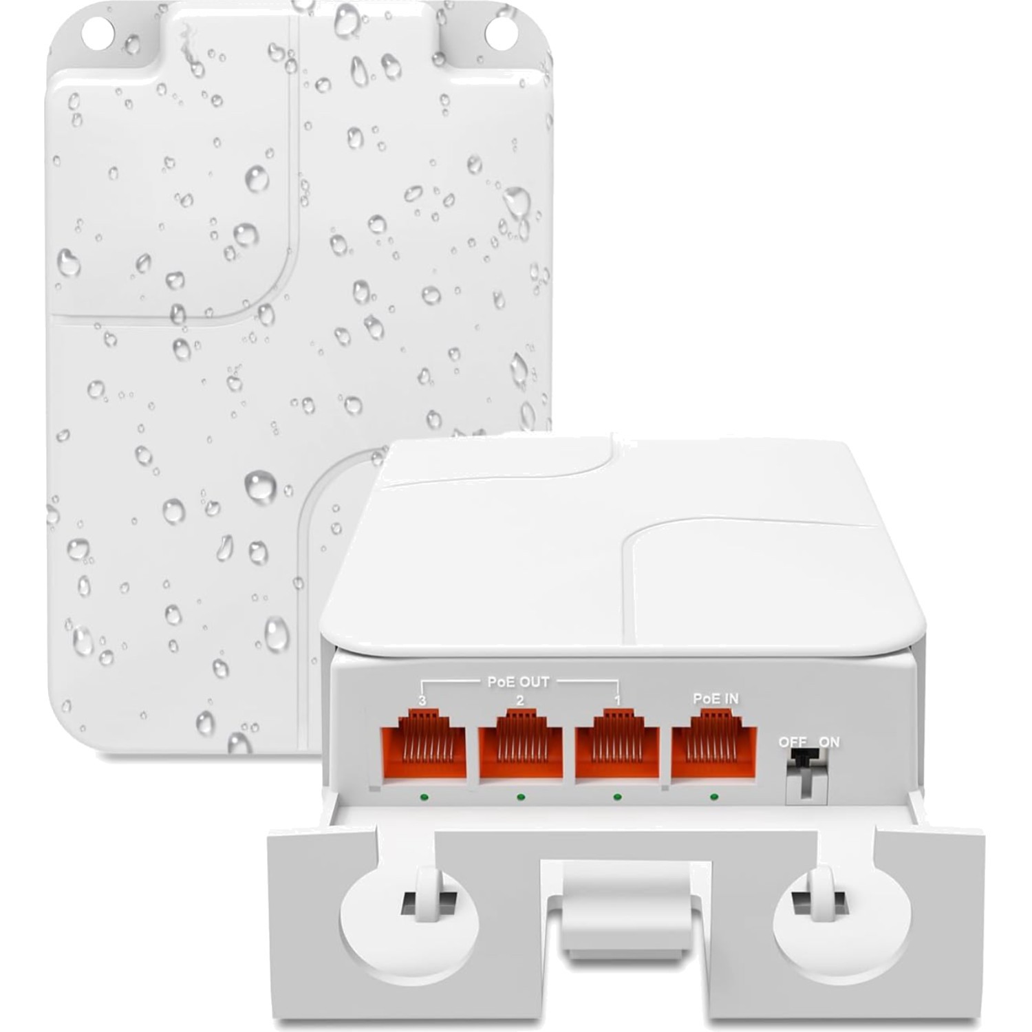 4-Port Waterproof 2.5G PoE Extender - Perfect for Outdoor Network Needs