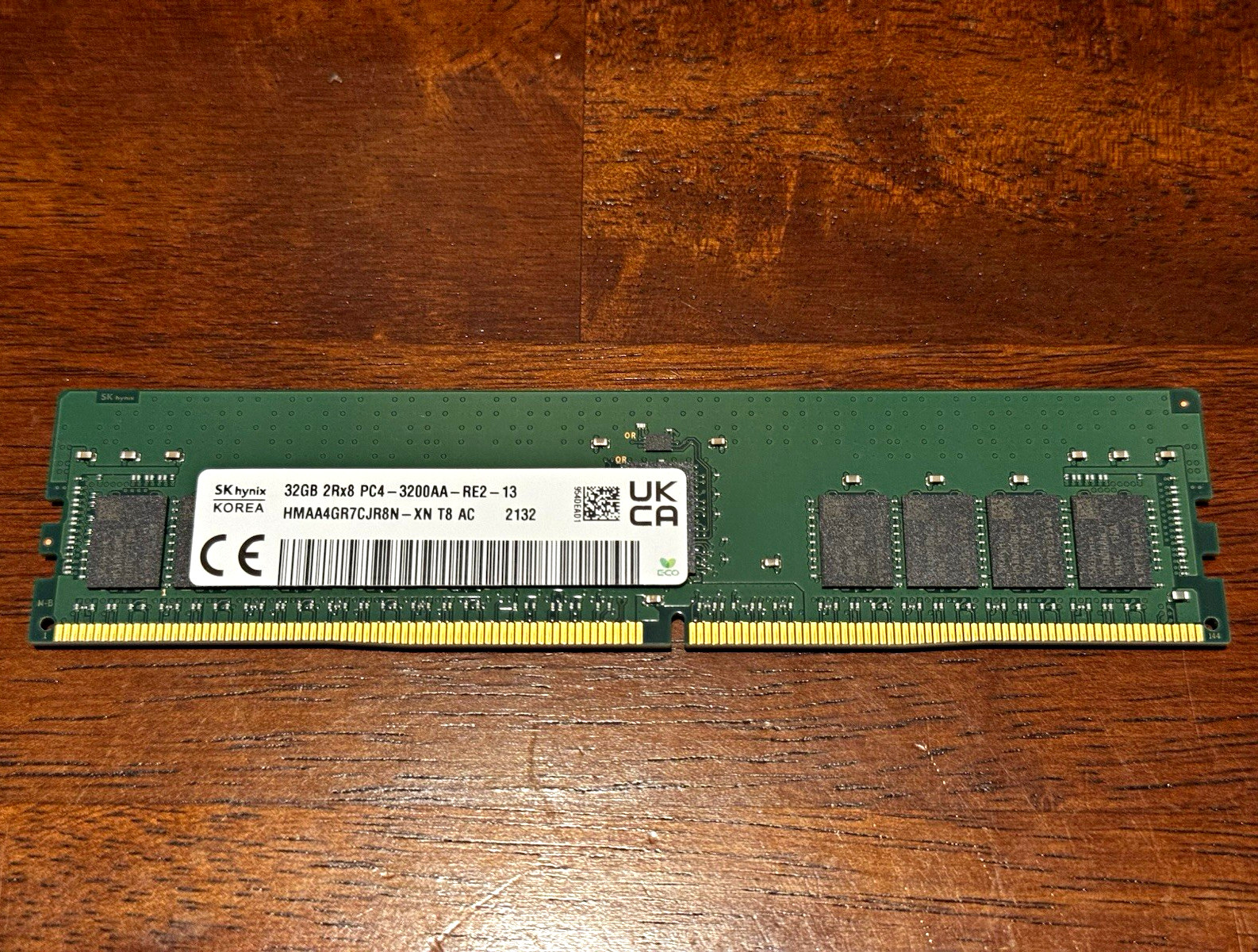 Lot of 4 (4x32GB) 128GB SK Hynix 32GB DDR4-3200 ECC RDIMM 2Rx8 HMAA4GR7CJR8N-XN
