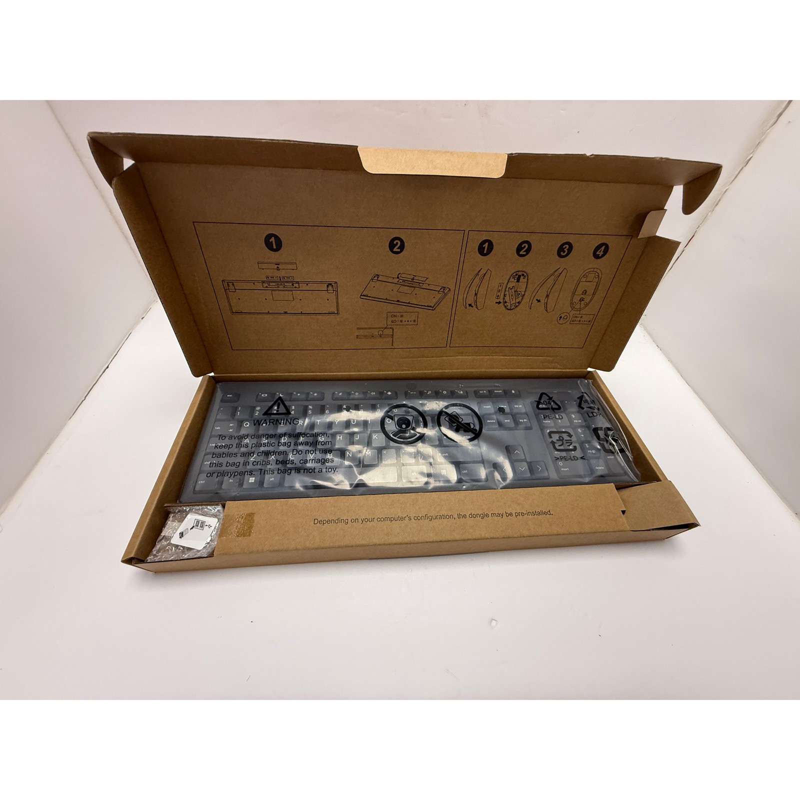 HP 510 Wireless Keyboard USB Receiver Included Factory Sealed New No Mouse