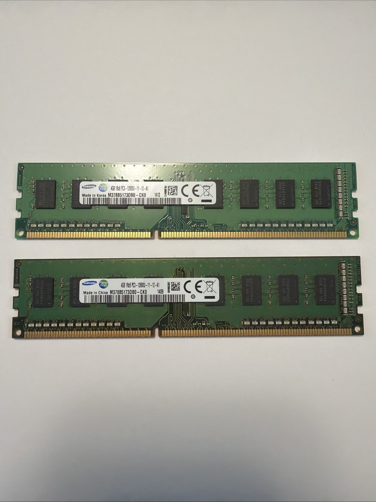 Samsung 8GB Kit (2 X 4GB ) Ram Memory PC3 DDR3-1600MHZ DIMM M378B5173DB0-CK0