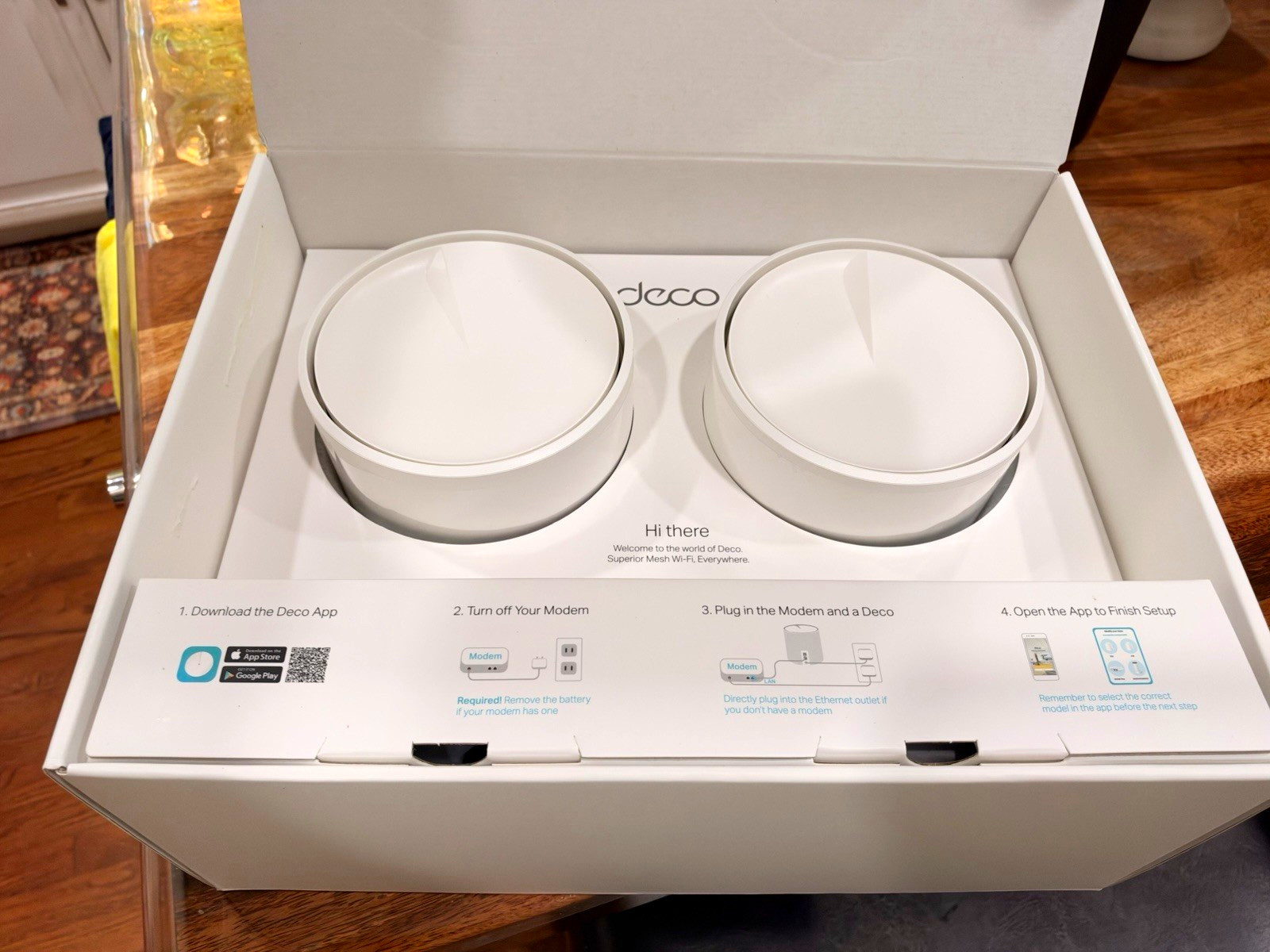 TP-LINK Deco W3600 AX1800 Wi-Fi 6 Mesh Router 2-Pack White, 2 LAN Ports